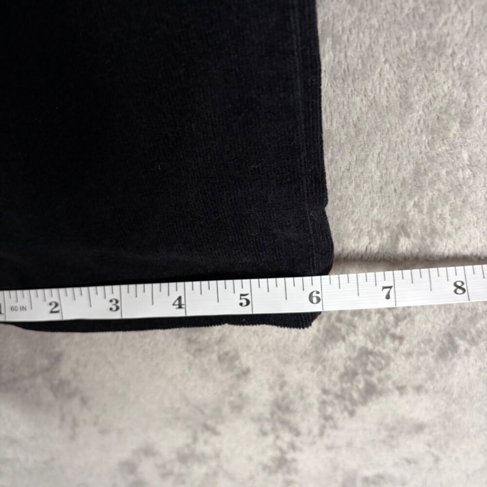 KUT From The Kloth Stevie Straight Leg Pants Women’s 0 Black Corduroy Y2k Preppy - Picture 8 of 8